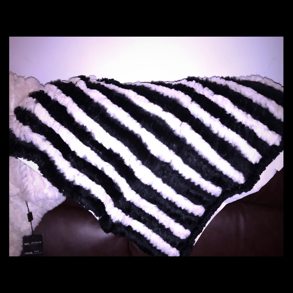 Genuine fur overhead shawls